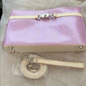 Beija Lavender and Cream Handbag-